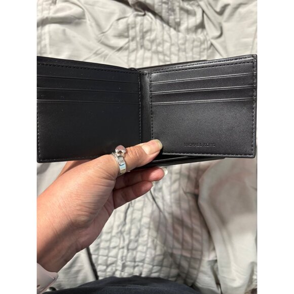 Designer Michael Kors Logo Mens Brown Logo Wallet - NWT - Picture 2 of 5